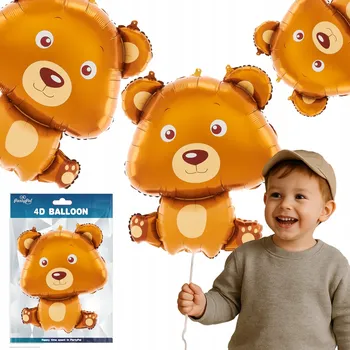 Balónek Fóliový balónek S POTISKEM pro MEDVÍDEK MEDVÍDEK 61x81cm pro děti