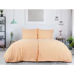 B.E.S. - Petrovice, s.r.o. Povlečení BAVLNA Jednobarevné uzavírání ZIP - Meruňková Rozměr: 200 x 220 + 2x 70 x 90