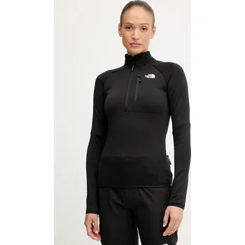 Dámská mikina Outdoorová mikina The North Face Meteora dámská, černá barva, hladká, NF0A8E2SJK31 99X, vel. L