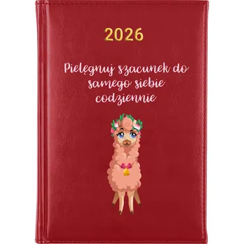 Kalendář Knižní kalendář 2026 A5 červený