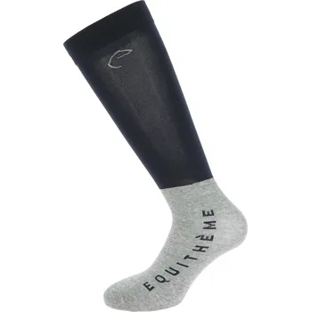 Vybavení pro jezdce EQUITHÈME Podkolenky Compet Equithème, 2 páry, navy/light grey 42-46