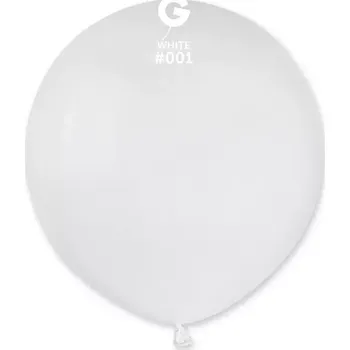 Balónek Balónek 48cm/19&quot; #001 bílý 25 ks