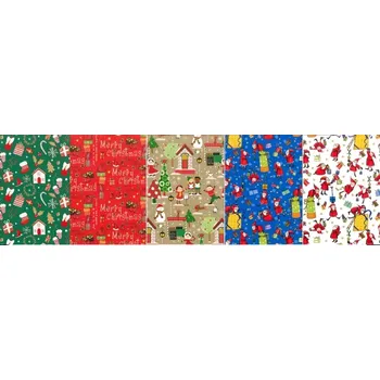 Balící papír Balicí papír Vánoce mix 2 x 0,70 m
