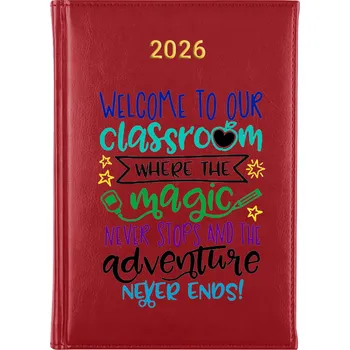 Kalendář Knižní kalendář 2026 A5 červený