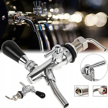 Ventil Kompensační kohout s pěnovým tlačítkem, chromovaný kohout G5/8