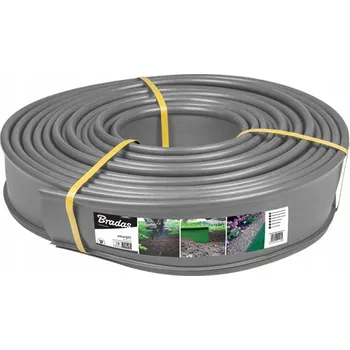 Zahradní obrubník Plast Zahradní lem 1800 cm x 12 cm šedý