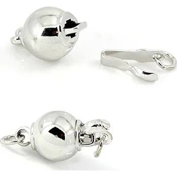 Materiál na výrobu šperku Nerezové zapínání kulička 8mm - 1Ks - Nerez RL