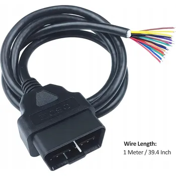 Autodiagnostika OBD2 OBD II kabel samec s otevřenými vodiči 1 m InnoMaker