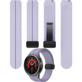 Řemínek na hodinky Řemínek KBR Games univerzální 20mm fialový