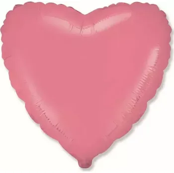 Balónek Foliový balonek srdce macaron červené 45 cm - Nebalený