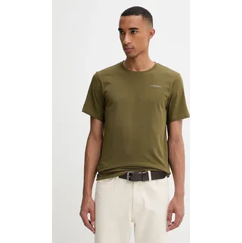 Pánské tričko Tričko G-Star Slim base pánské, zelená barva, s potiskem, D19070-C723-C744 D19070.C723.C744 91B, vel. XXL