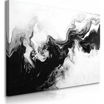 Obraz OBRAZ DO LOŽNICE ČERNOBÍLÝ MARMOR ABSTRAKCE MODERNÍ STYL 90x60