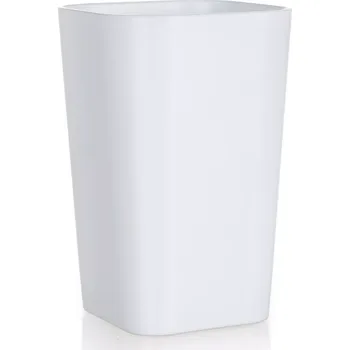 Držák na kartáček BRILANZ Kelímek koupelnový 7,3 x 7,3 x v.11 cm, plast, bílý