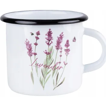 Hrneček Emalia Rybnik LAWENDA smaltovaný kovový 400 ml