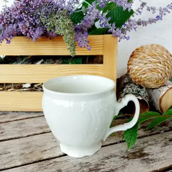 BERNADOTTE IVORY šálek 240 ml, slonová kost, Thun 1794 (Porcelánový šálek na kávu 2. jakost)