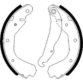 Brzdová čelist BOSCH Sada brzdových čelistí BO 0986487213