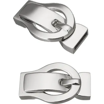 Materiál na výrobu šperku Leštěné Magnetické 35x22mm zapínání - 1ks - Nerez RL