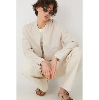 Pánská softshellová bunda Lněná bunda Medicine RS25.KUD701 béžová 08X, vel. M