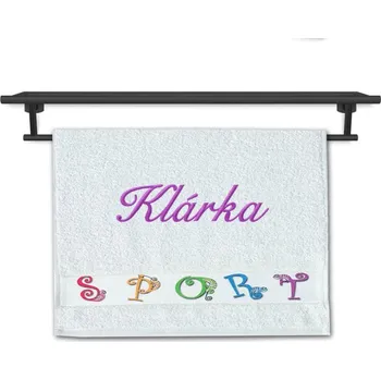 Dětský ručník se jménem NA PŘÁNÍ 30x50 Sport chameleon bílá