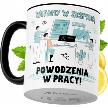 Hrnek Polidraw Hrnek Polidraw Vítejte v Práci jako Dárek keramický 330 ml