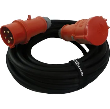Napájecí kabel Prodlužovací Kabel 2m silový 16A/5P IP44 CEE 400V/16A