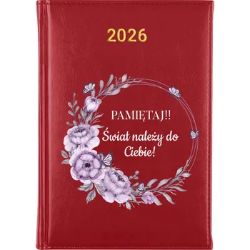 Kalendář Knižní kalendář 2026 A5 červený