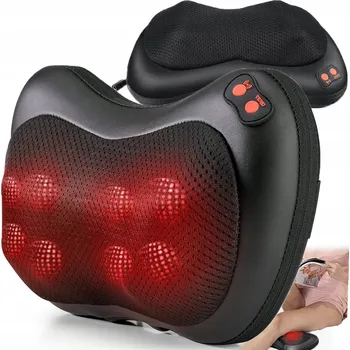 Masážní přístroj Shiatsu MASÁŽNÍ PŘÍSTROJ , masážní přístroj POLŠTÁŘ , krk, masážní polštářek na nohy, nabíječka AUTOMOBILOVÁ