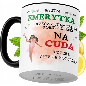 Hrnek Polidraw Hrnek Polidraw pro důchodkyni, keramika 330 ml