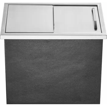 Nádoba na led SucceBuy Nádoba na led 28QT Zapuštěná komerční s posuvným víkem