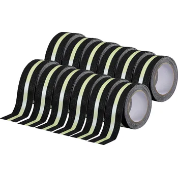 Izolační páska TOOLCRAFT 12xTO-10187130 protiskluzová páska černá, zelená (d x š) 10 m x 55 mm 12 ks