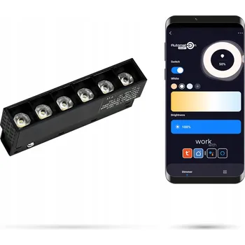 LED Lineární Reflektor 2.4GHZ Grille 6W SMART TRACK 48VDC 3000-6000K