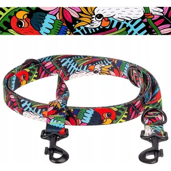 Vodítko pro psa VODÍTKO PŘEPÍNACÍ přes tělo TALIA 500 cm VELKÝ PES Ukory BAREVNÉ s potiskem