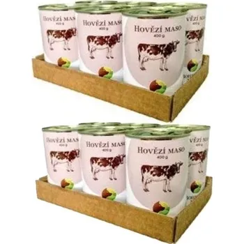 Krmivo pro psa Bohemia Pet Food BOHEMIA MASO Hovězí ve vlastní šťávě SIX PACK 12x400g