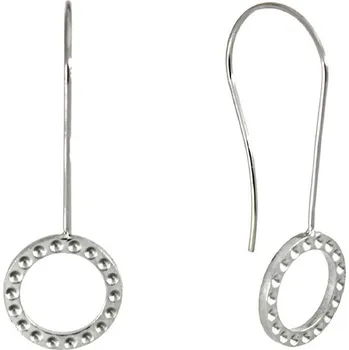 Materiál na výrobu šperku Náušnicové háčky z chirurgické oceli kruh - 1ks - Nerez SL