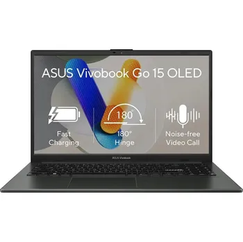 Notebook ASUS NTB Vivobook Go 15 (E1504FA-NJ1927W), R3 7320U, 15.6" FHD, 8GB, 512GB SSD, Radeon, W11 Home, Mixed black