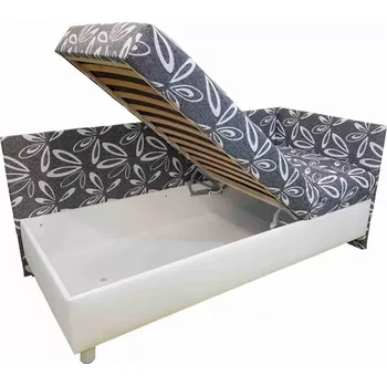 Postel Postel Lexa s čely, pravá, šedá (a77, rošt polohovací/fenix)