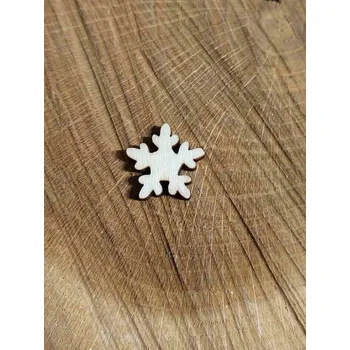 Vánoční dekorace Dřevěná vločka malá