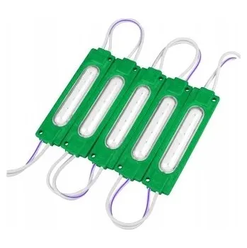 LED osvětlení LED COB modul 12V IP67 Vodotěsný Zelený 2,5W Energeticky úsporný