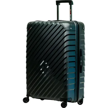 Velký kufr SwissBags Diamond cut 76 cm metalická černá