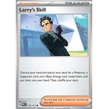 Karetní hra Pokémon PRE 115/131 Larry's Skill - Prismatic Evolutions Stav: Near Mint, Verze: REVERSE HOLO
