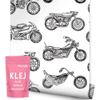 Fototapeta Tapeta pro teenagery Černobílé MOTORKY Chopper
