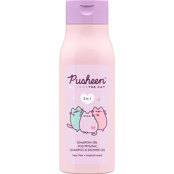 Koupelová kosmetika Pusheen, Šampon a sprchový gel 2 v 1, šampon a sprchový gel 400 ml
