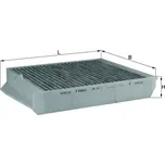 KNECHT Filtr vzduchu v interiéru KNC LAK 54/1