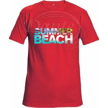 Pánské tričko Dante Tričko červené Summer beach 2,2XL