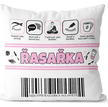 Dekorativní polštářek Polštář 40 x 40 cm - Řasařka 100%