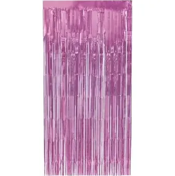 Světle růžový party závěs 100 x 200 cm