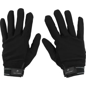 Jezdecké rukavice EQUITHÈME Rukavice jezdecké Mesnil Equithème, černé XXL
