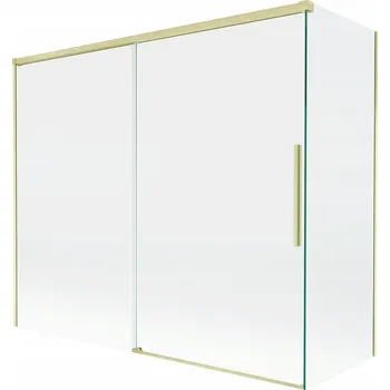 Vanová zástěna Dvoudílná vanová Paraván Mexen 180 x 150 cm průhledná