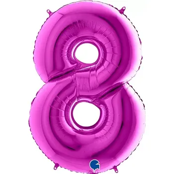 Balónek Foliová číslice - fialová 8