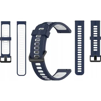 Řemínek na hodinky DVOUBAREVNÝ SILIKONOVÝ ŘEMÍNEK ŘEMÍNEK 22MM PRO HODINKY CHYTRÉ HODINKY HUAWEI